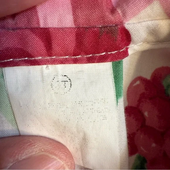 Little Precious Floral and Gingham Puff Sleeve Dress bows vintage size 3T girls - Picture 10 of 13